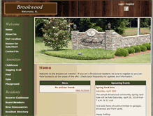 Tablet Screenshot of brookwoodhomeowners.com